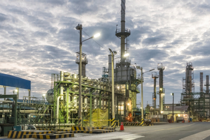 Infraestructura de la estatal petrolera Petroecuador.