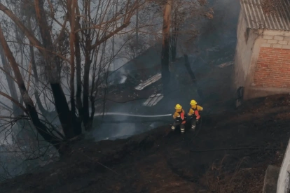 El fuego se habría iniciado alrededor de las 15:00 y se extendió con gran intensidad.