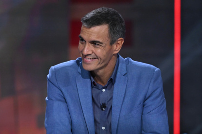 El presidente del Gobierno, Pedro Sánchez, durante la entrevista que ha concedido este lunes al programa El Intermedio, de La Sexta.