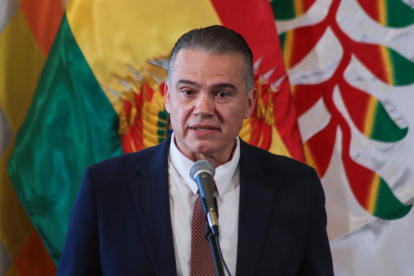 Fotografía de archivo del ministro de Defensa de Bolivia, Ernesto Justiniano.
