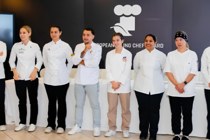 Jóvenes chefs en competencia internacional, antes de la designación de Manabí como sede del primer Young Chef Award de América