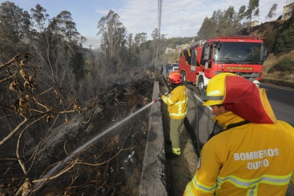 El incendio en La Vicentina afectó a cinco hectáreas de vegetación.