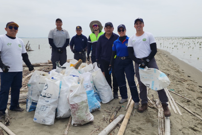 Voluntarios durante una jornada de limpieza de playas.