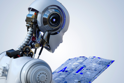 Referencial.Un robot con inteligencia artificial simboliza la creación de códigos propios para comunicarse.