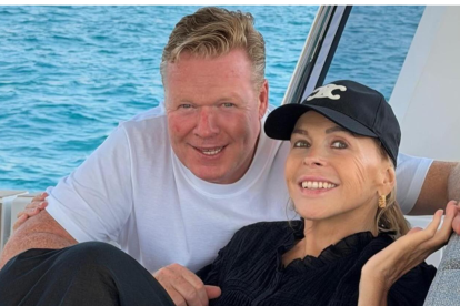 Ronald Koeman y su esposa, Bartina.