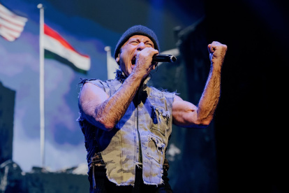 Iron  Maiden en uno de sus últimos conciertos.