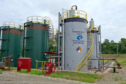 Parte de la infraestructura de la estatal petrolera, Petroecuador.