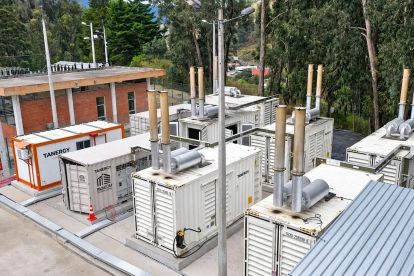 El complejo térmico de Guangopolo incorporó 10 MW de generación alquilada para reforzar el sistema eléctrico nacional.