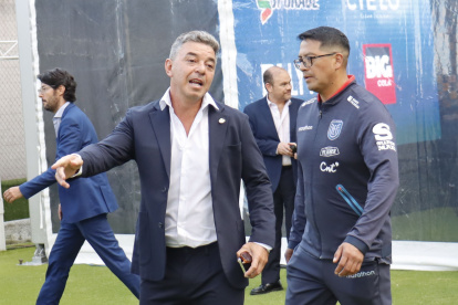 Marcelo Gallardo llegó a las instalaciones de La Casa de la Selección el 17 de septiembre.