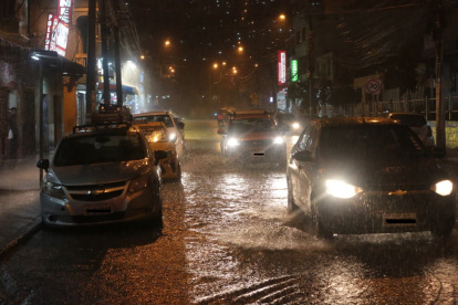 La ciudadela Martha de Roldós fue una de las zonas guayaquileñas que soportó una intensa lluvia la noche del martes 22 de septiembre.