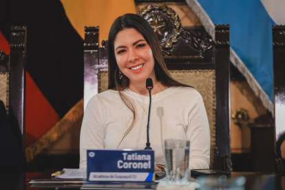 Tatiana Coronel intervino durante la sesión N.º 191 del Concejo Municipal de Guayaquil este 24 de septiembre de 2026.