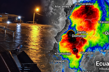 Las intensas lluvias provocaron el aumento del caudal del río Onzole