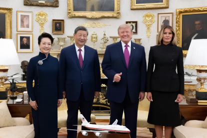 Trump recibió a Xi Jinping en una cena de Estado: menú e invitados