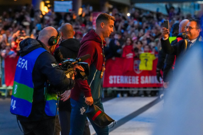 Cristiano Ronaldo en Oslo, pero no salió de titular.