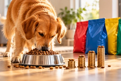 El precio del alimento para perros varía según la marca y la porción recomendada, lo que influye en el gasto diario de los hogares.