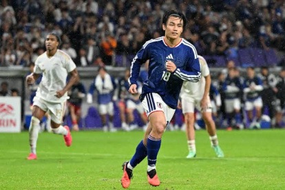 Ayase Ueda fue el encargado de abrir con su gol la victoria 2-0 ante japón.