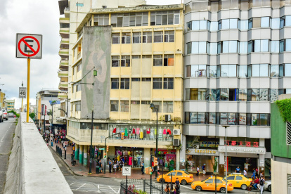Zona de La Bahía, centro de Guayaquil.