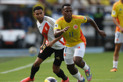 Colombia y Perú se miden en partido amistoso en Estados Unidos.
