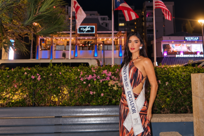 Dalia Bucaram llega a Puerto Rico para Miss Universo 2026.