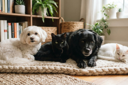 Perros y gatos negros o blancos requieren mayor atención durante octubre, especialmente ante la cercanía de Halloween.