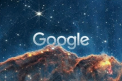 Google Doodle en honor a la Semana Mundial del Espacio 2026.