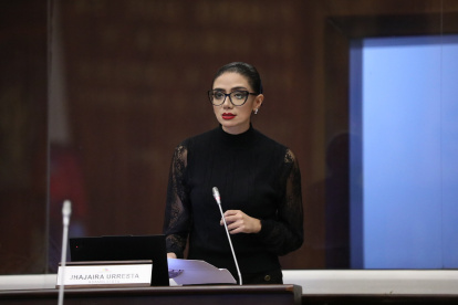 Jhajaira Urresta es asambleísta independiente pero cercana a la mayoría oficialista en el Legislativo.