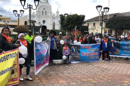 Familiares y personas cercanas a Carolina Pérez realizaron marchas y vigilias en busca de respuestas.
