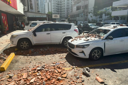 Daños en Ciudad de Panamá tras el terremoto de este viernes 9 de octubre.