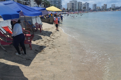 Aunque durante el feriado se presentó un periodo de oleaje, no hubo mayores inconvenientes con los turistas