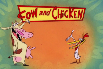 Escena de La Vaca y El Pollito