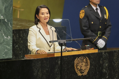 Keiko Fujimori, presidenta de Perú.
