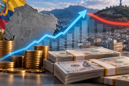 La liquidez en Ecuador alcanzó los $104.713 millones en agosto de 2026, pero su crecimiento anual se redujo del 14 % al 9,1 %, según el Banco Central del Ecuador (BCE).