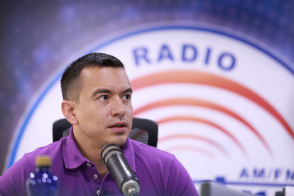 El presidente Daniel Noboa reaccionó a la captura de integrantes del grupo delictivo Comandos de la Frontera.