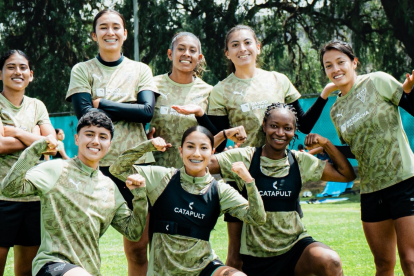 Jugadoras de Guerreras Albas en un entrenamiento.