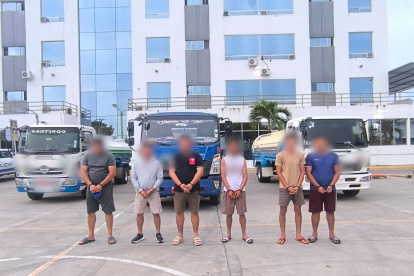 Seis aprehendidos dejó un operativo en Manta, Manabí, en contra de la venta ilegal de agua