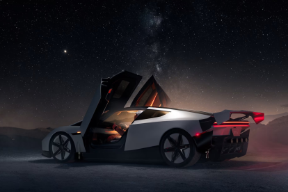 El auto deportivo Tesla Roadster fue presentado tras casi una década de espera.