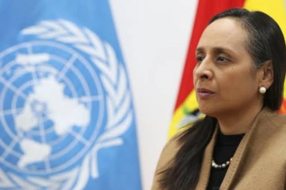 Mónica Mendoza, representante de la Oficina de las Naciones Unidas contra la Droga y el Delito (Unodc) en Bolivia.