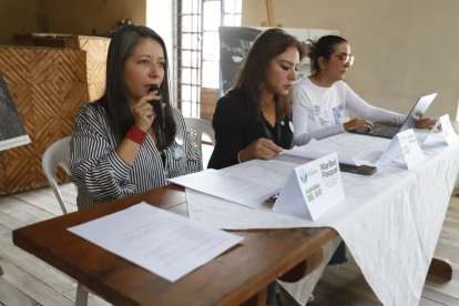 Maribel Pasquel, Elena Rodíguez y Blanca Ríos presentaron un balance de las acciones que se han ejecutado tras la sentencia del río Machángara.
