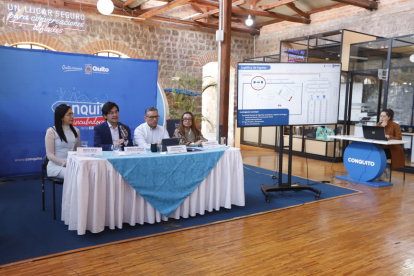 Autoridades municipales presentaron los detalles de la Feria de Empleo ConQuito, que ofrecerá 3.649 vacantes y reunirá a 103 empresas en Quito.