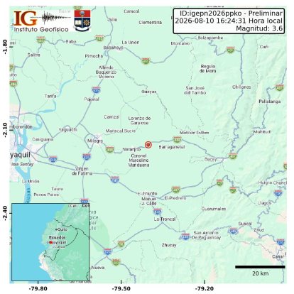 Sismo de magnitud 3,4 se registra en Durán, Guayas.