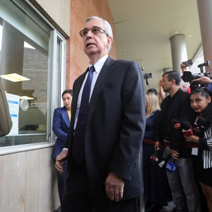 Enrique Herrería, secretario General Jurídico de la Presidencia, entregó al CNE más de 22 cajas y 14.532 folios como parte de la respuesta al pedido de revocatoria de mandato contra Daniel Noboa.