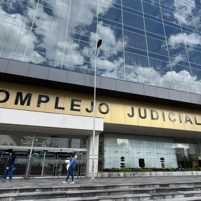 Complejo Judicial Norte de Quito, donde la Fiscalía investiga el caso del asesinato de Fernando Villavicencio.