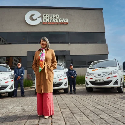 María Paulina Romo compró el 25% del Grupo Entregas en 2008 y hoy preside el holding logístico, el único del país reconocido como Empresa B.