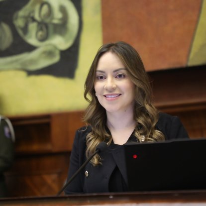 Mishel Mancheno es la actual presidenta de la Asamblea Nacional en reemplazo de Niels Olsen.