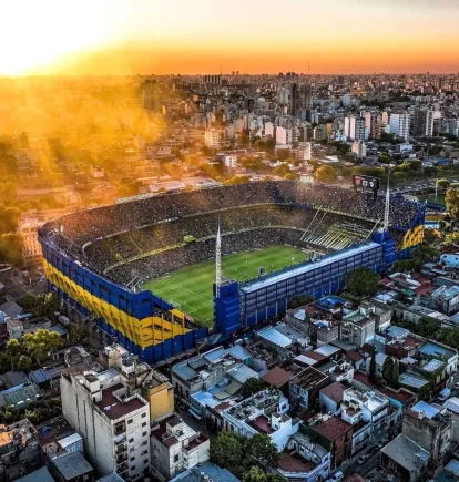 La Bombonera el legendario estadio de Boca Juniors en Buenos Aires.