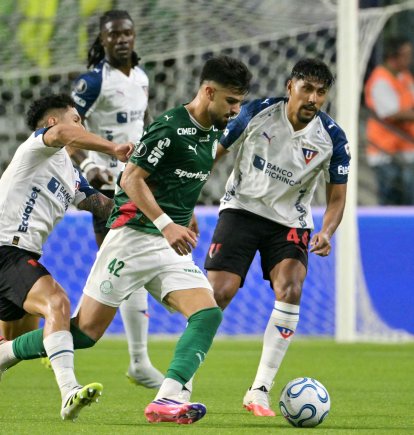 Liga de Quito empezó perdiendo contra Palmeiras, en los cuartos de final de la Copa Libertadores.