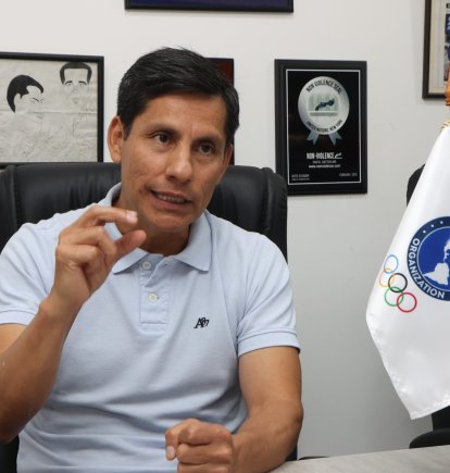Jefferson Pérez, exmarchista y vicepresidente del Comité Olímpico Ecuatoriano.