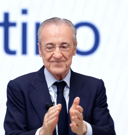 Florentino Pérez, tras su reelección como presidente del Real Madrid.