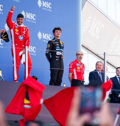 Lewis Hamilton celebró en el Gran Premio de Barcelona-Cataluña.