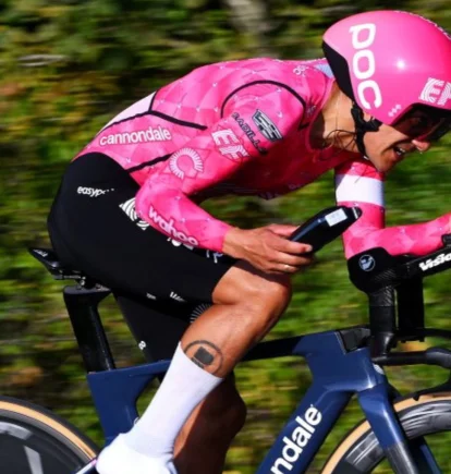 El ciclista ecuatoriano Richard Carapaz, en una imagen de archivo compartida para su equipo, el EF.